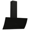 Capeur d'extracteur de paroi Vidaxl 90 cm en acier et verre trempé noir