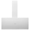 Capeur d'extracteur de paroi Vidaxl 90 cm en acier et verre trempé blanc