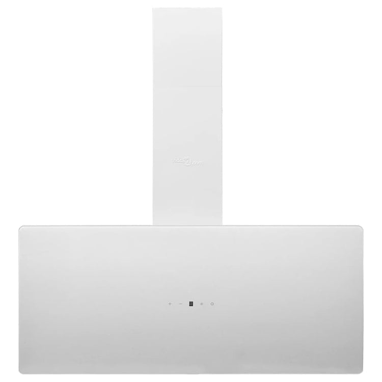 Capeur d'extracteur de paroi Vidaxl 90 cm en acier et verre trempé blanc