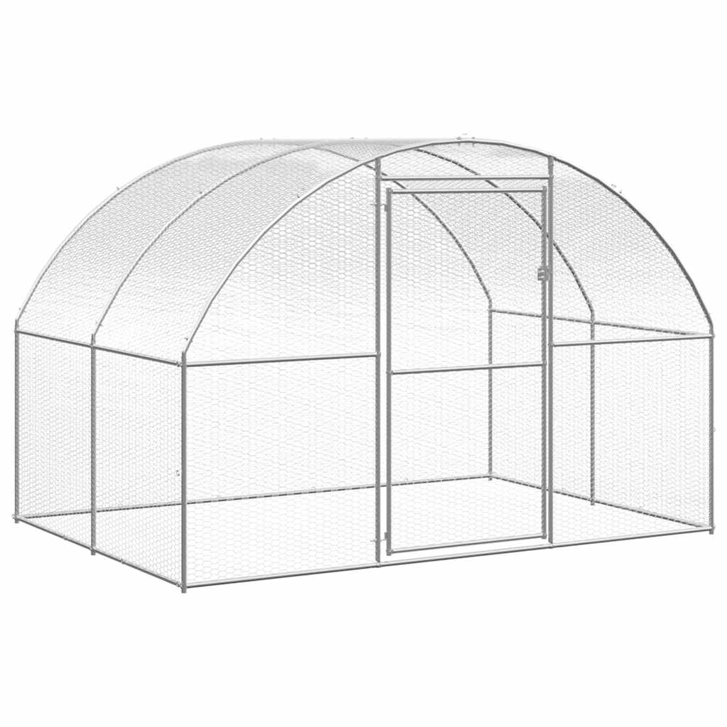 Vidaxl Chicken Run 3x2x2 M Galvanisé Steel