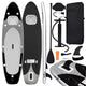 Vidaxl Stand Up Paddleboard Set gonflable 300x76x10 cm noir