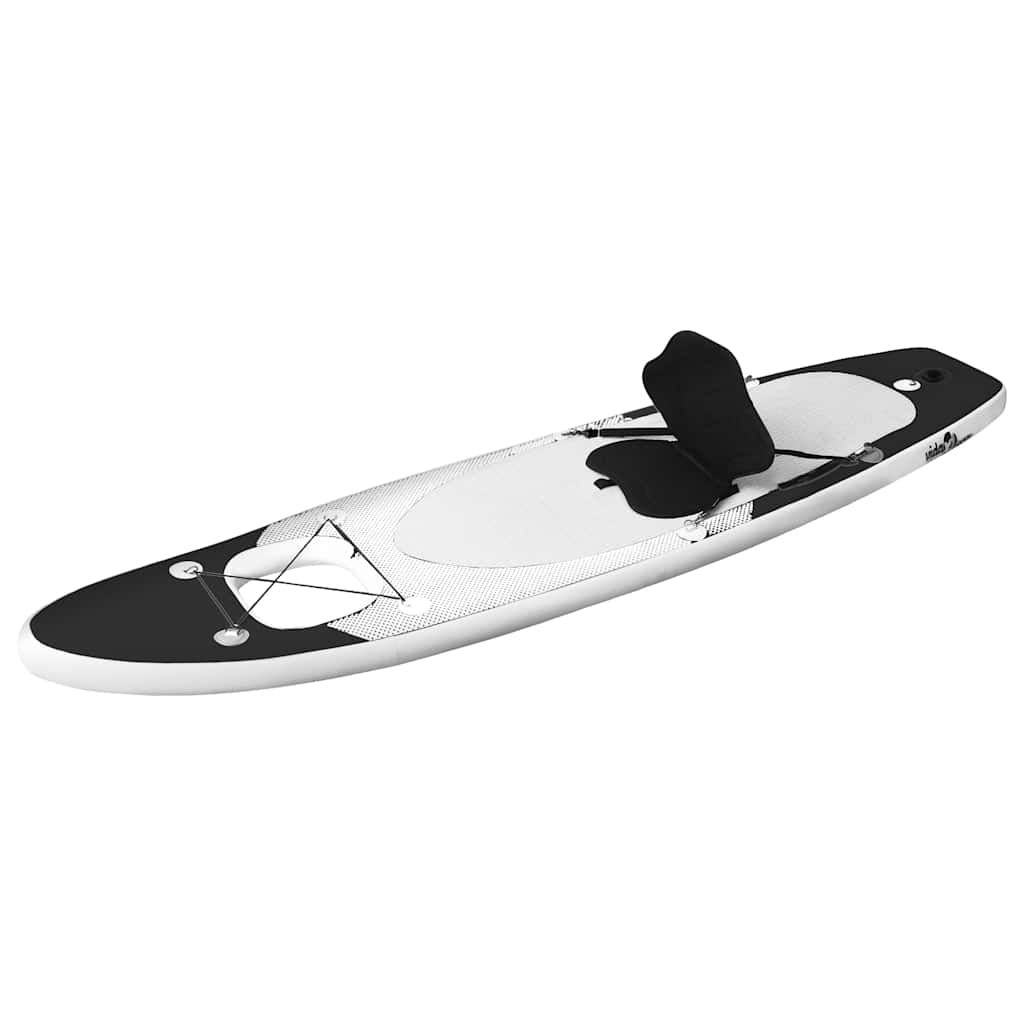 Vidaxl Stand Up Paddleboard Set gonflable 300x76x10 cm noir