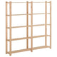 Rack de stockage Vidaxl 5 couches 170x28.5x170 cm Pine solide