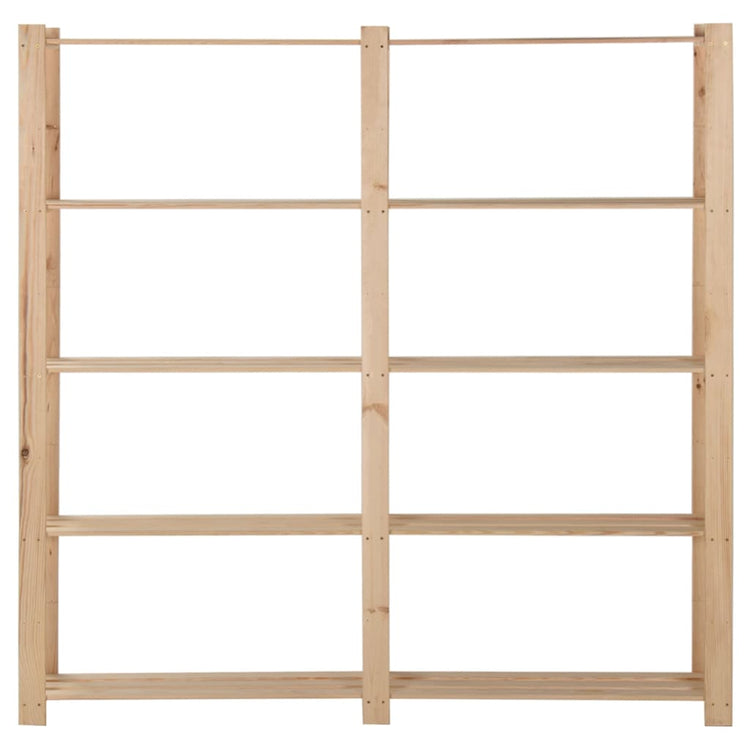 Rack de stockage Vidaxl 5 couches 170x28.5x170 cm Pine solide