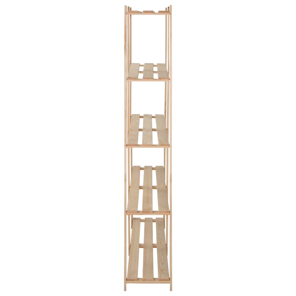 Rack de stockage Vidaxl 5 couches 170x28.5x170 cm Pine solide