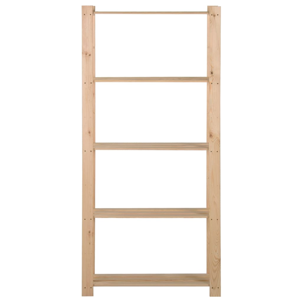 Rack de stockage Vidaxl 5 couches 80x28.5x170 cm Pine solide