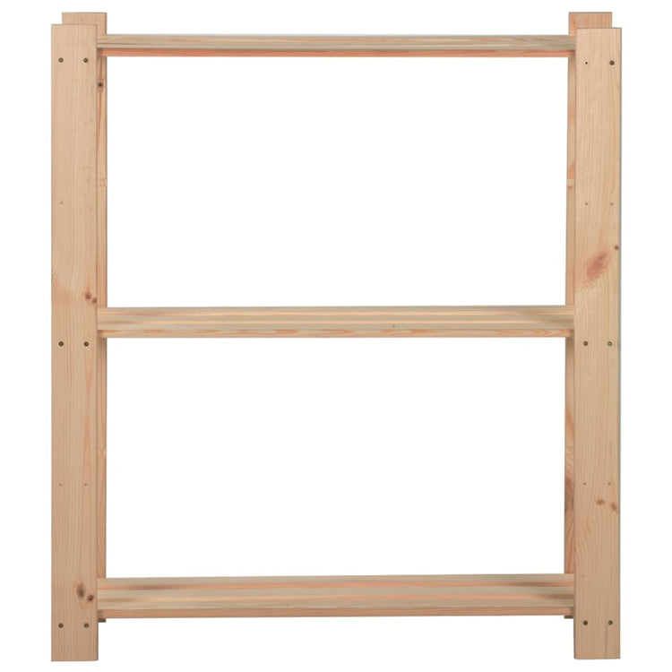 Rack de stockage Vidaxl 3 couches 80x28.5x90 cm Pine solide