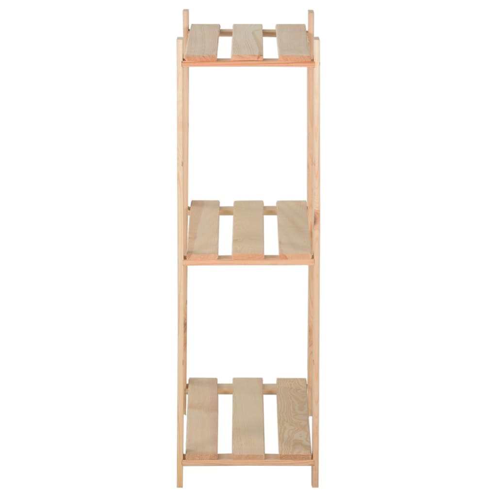 Rack de stockage Vidaxl 3 couches 80x28.5x90 cm Pine solide
