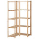 Vidaxl Hoekopberkgrek 5 couches 82.5x82.5x170 cm Pine solide