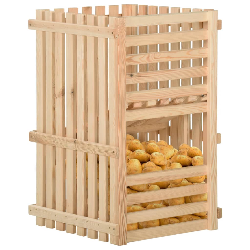 Vidaxl Potato Plist 50x50x80 cm Pine solide