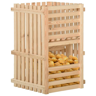 Vidaxl Potato Plist 50x50x80 cm Pine solide