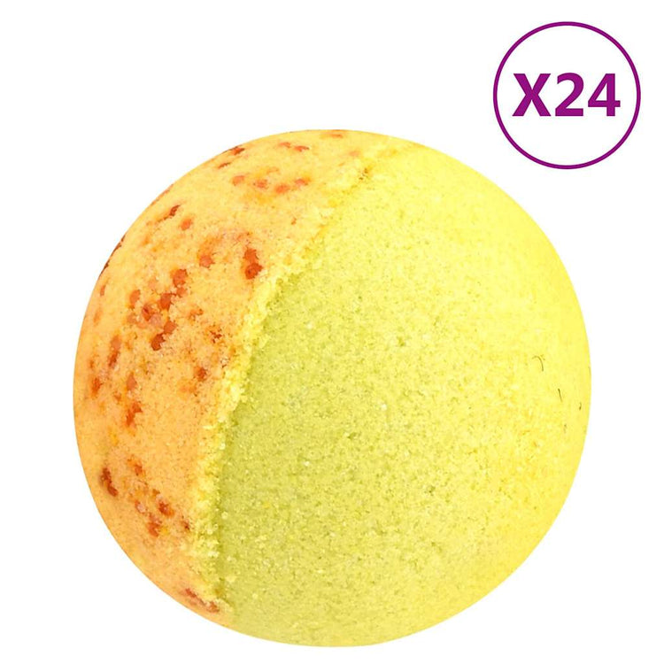 VidaXL bombes de bain 24 pcs huiles essentielles naturelles