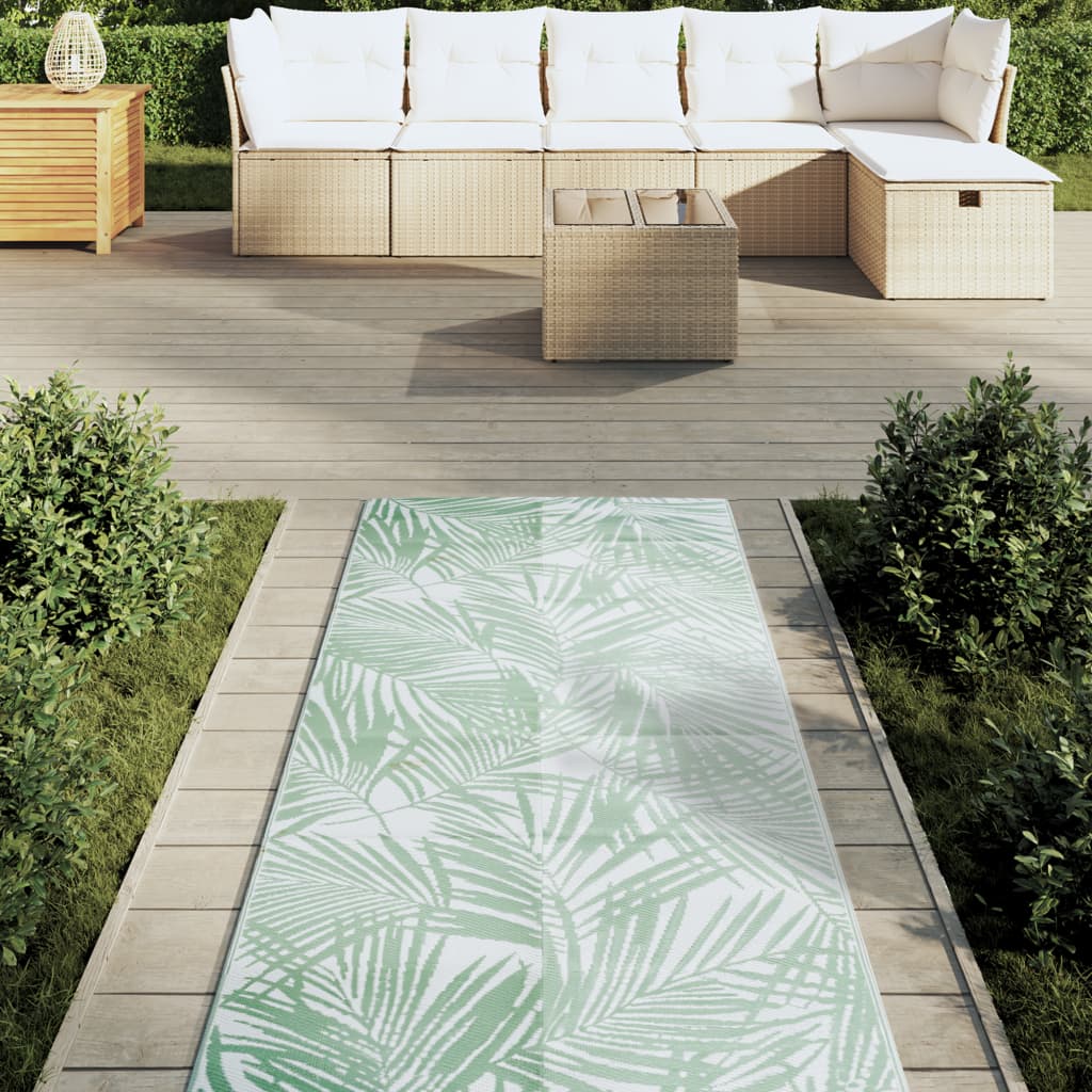 Vidaxl Extérieur Rug 80x250 cm Green en polypropène