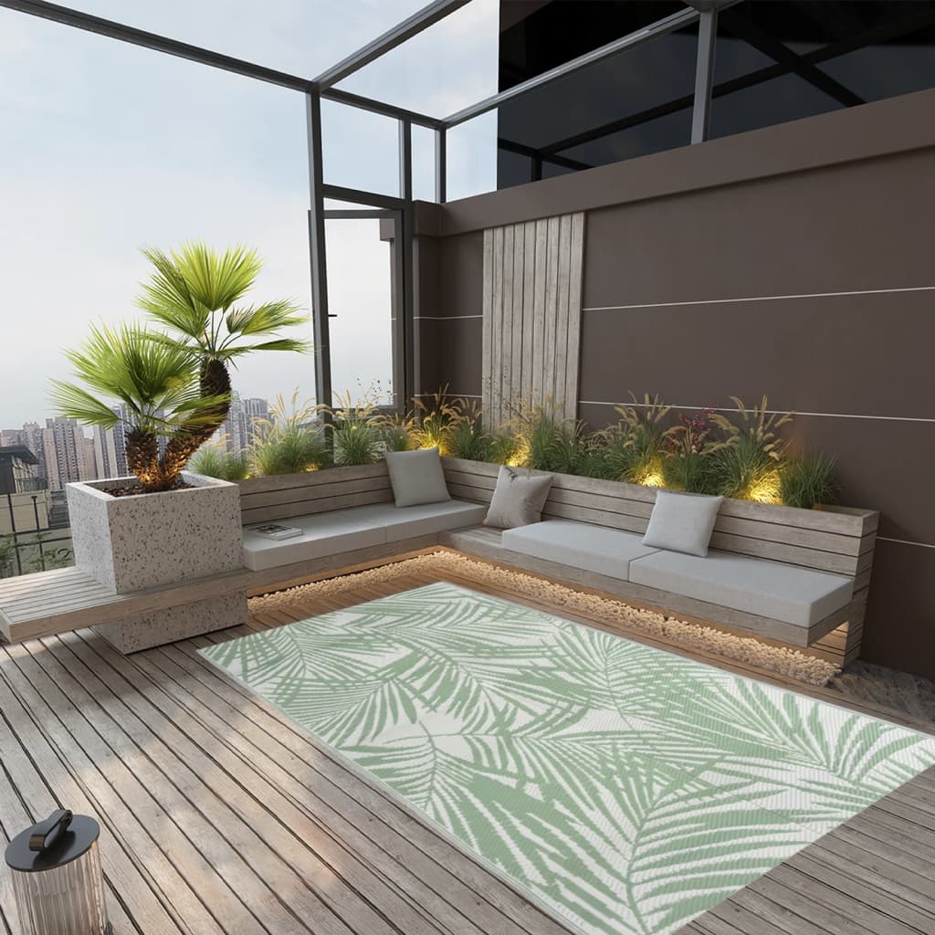 Vidaxl à l'extérieur du tapis 160x230 cm vert polypropène