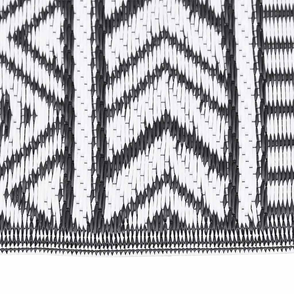Vidaxl Extérieur Rug 80x250 cm Polypropène noir