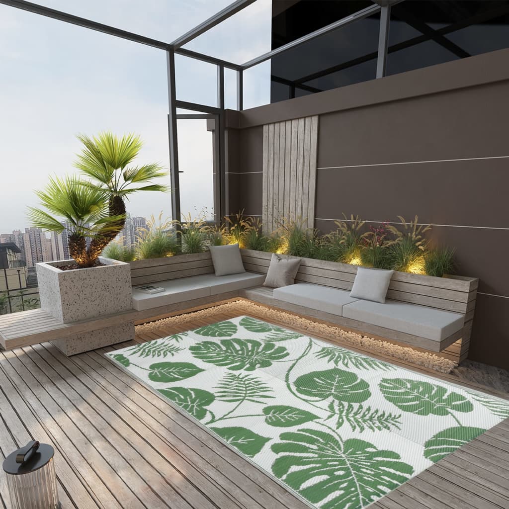 Vidaxl à l'extérieur du tapis 160x230 cm vert polypropène
