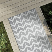 Vidaxl Extérieur Rug 80x250 cm Gray en polypropène - afbeelding 1