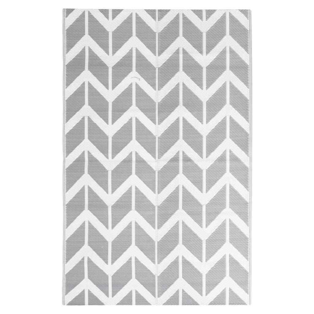 Vidaxl à l'extérieur du tapis 120x180 cm Gray en polypropène