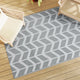 Vidaxl à l'extérieur du tapis 140x200 cm Gray en polypropène