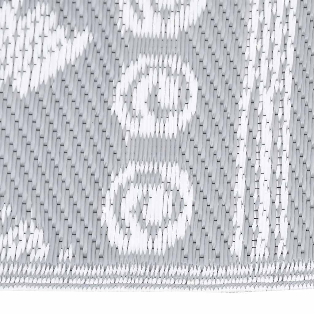 Vidaxl à l'extérieur du tapis 120x180 cm Gray en polypropène