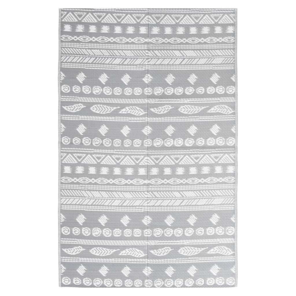 Vidaxl à l'extérieur du tapis 160x230 cm Gray en polypropène