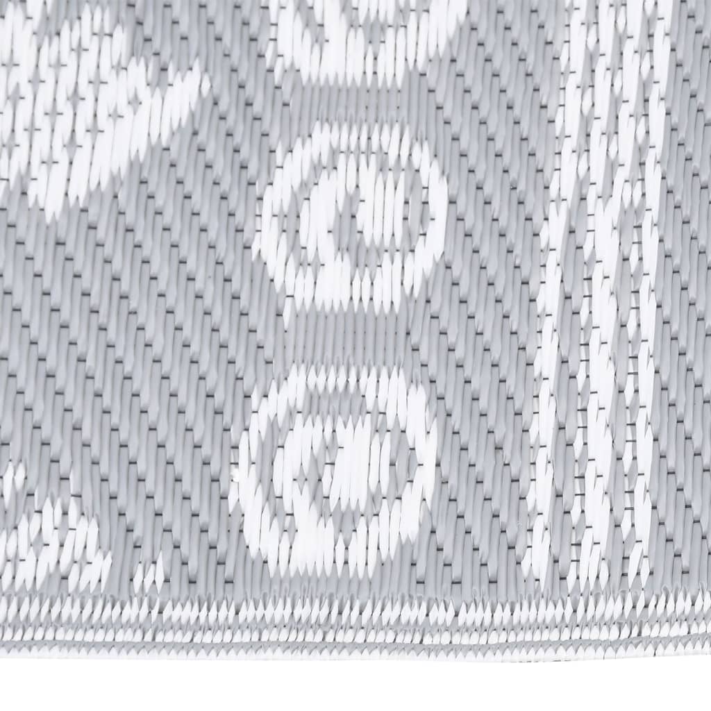 Vidaxl à l'extérieur du tapis 160x230 cm Gray en polypropène