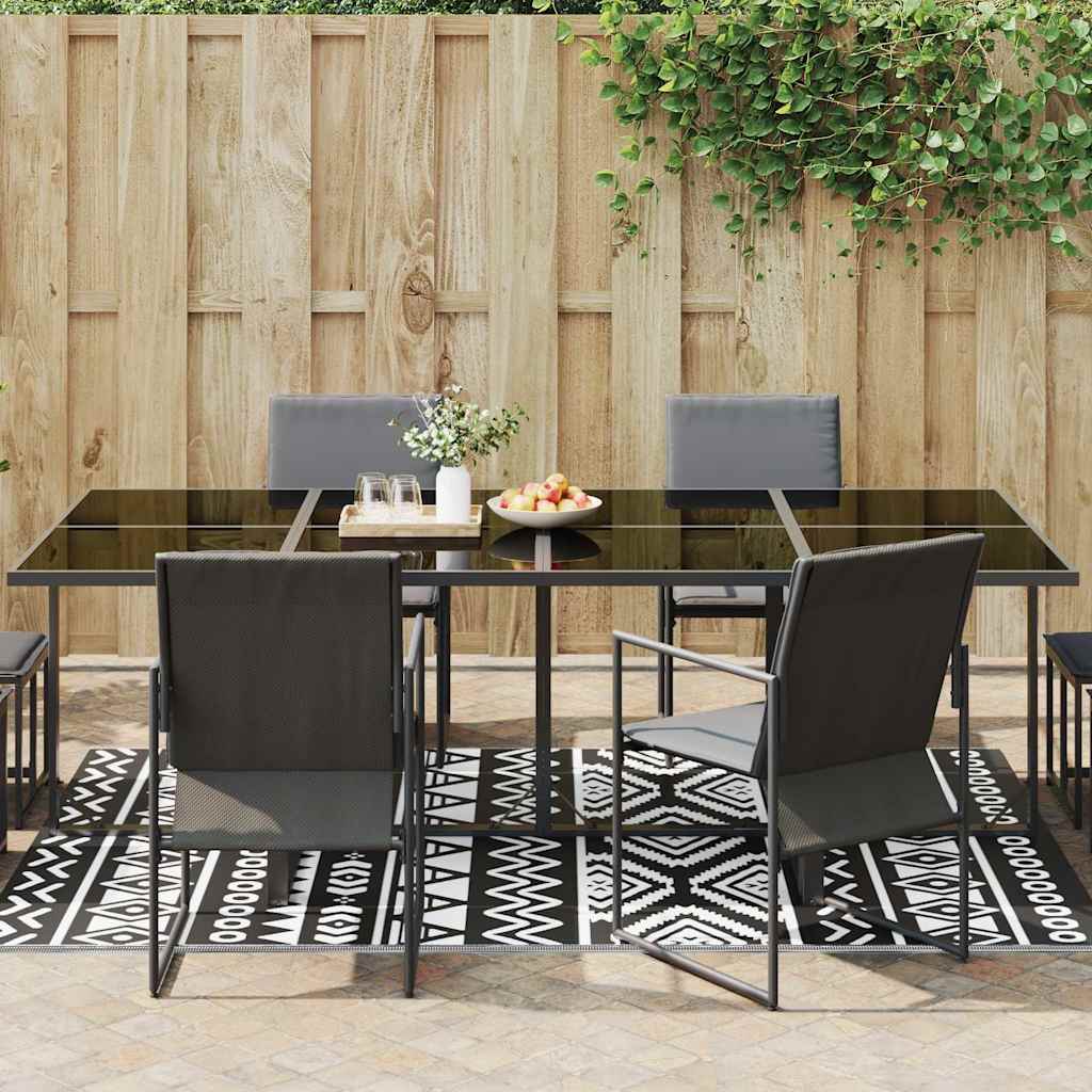 Vidaxl à l'extérieur du tapis 160x230 cm en polypropène noir