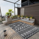 Vidaxl à l'extérieur du tapis 190x290 cm en polypropène noir