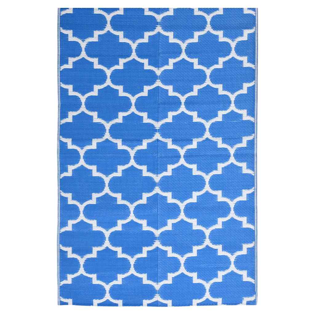 Vidaxl à l'extérieur du tapis 160x230 cm Bleu polypropène