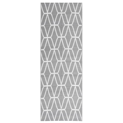 Vidaxl Extérieur Rug 80x250 cm Gray en polypropène