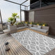 Vidaxl à l'extérieur du tapis 140x200 cm Gray en polypropène