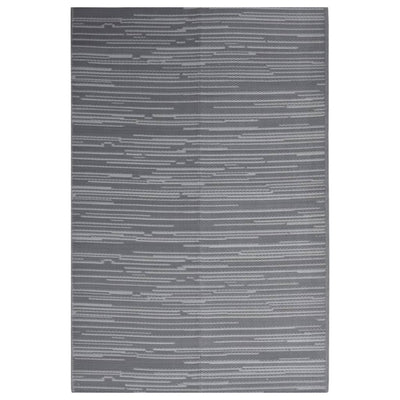 Vidaxl Extérieur Rug 140x200 cm Anthracite en polypropène -colore