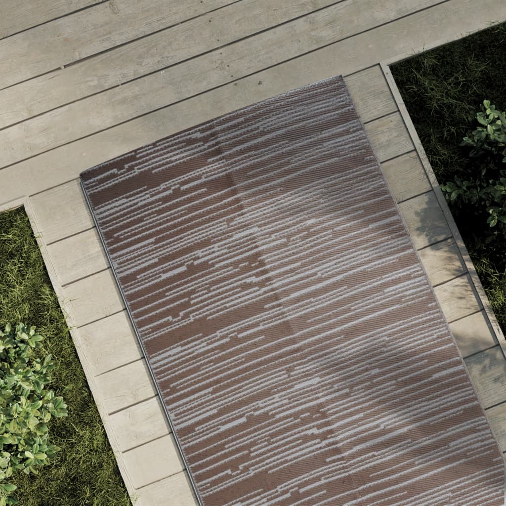 Vidaxl Extérieur Rug 80x250 cm Brown en polypropène