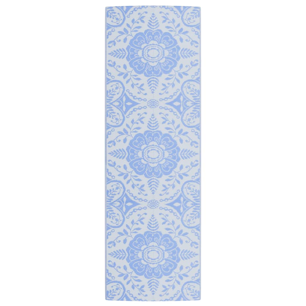 Vidaxl Extérieur Rug 80x250 cm Bébé en polypropène bleu