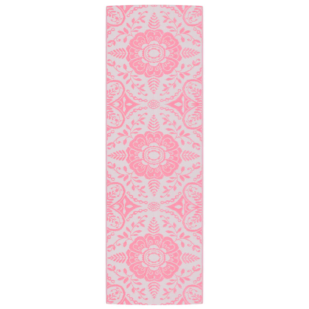Vidaxl Extérieur Rug 80x250 cm Polypropène rose