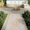 Vidaxl Extérieur Rug 80x250 cm Polypropène orange et blanc