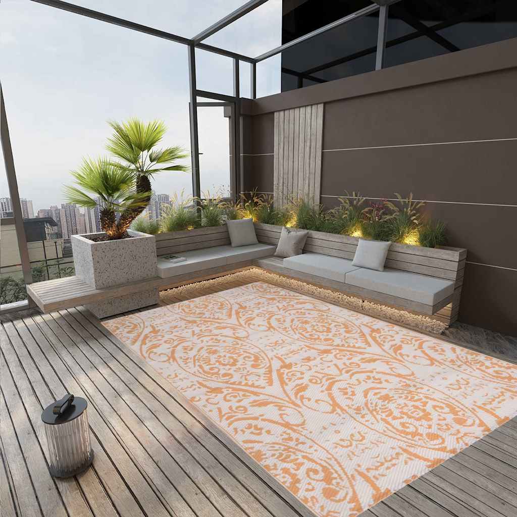 Vidaxl Extérieur Rapis 140x200 cm Polypropène Jaune