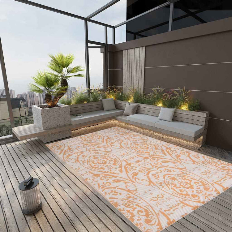 Vidaxl Extérieur Rapis 140x200 cm Polypropène Jaune