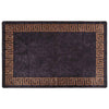 Vidaxl tapis lavable antidérapant 160x230 cm noir et or de couleur