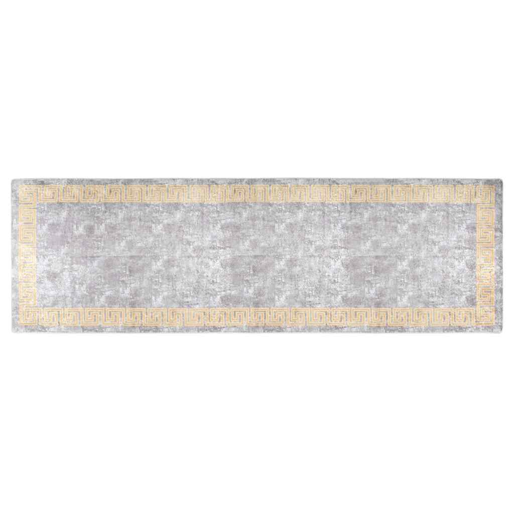 Tapis vidaxl Wasable Anti-Slip 80x300 cm Gray