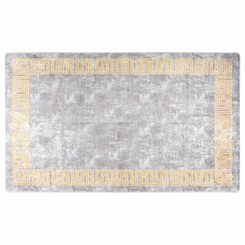 Tapis Vidaxl Wasable Anti-Slip 120x180 cm Gray