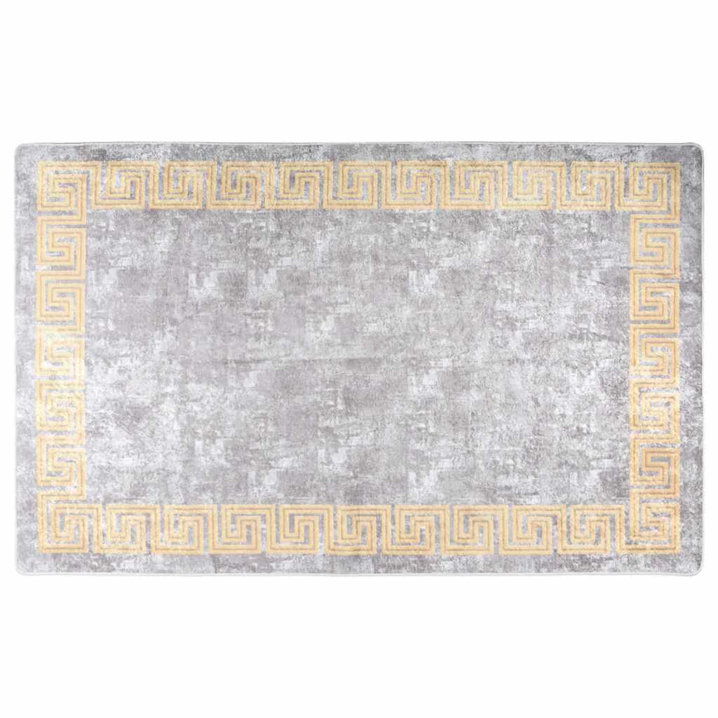 Tapis vidaxl Anti-slip lavable 160x230 cm gris