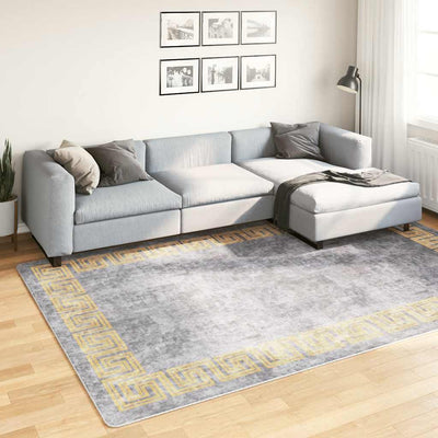 Tapis vidaxl Anti-slip lavable 190x300 cm Gray