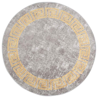 Tapis vidaxl Anti-slip lavable Ø120 cm Gray