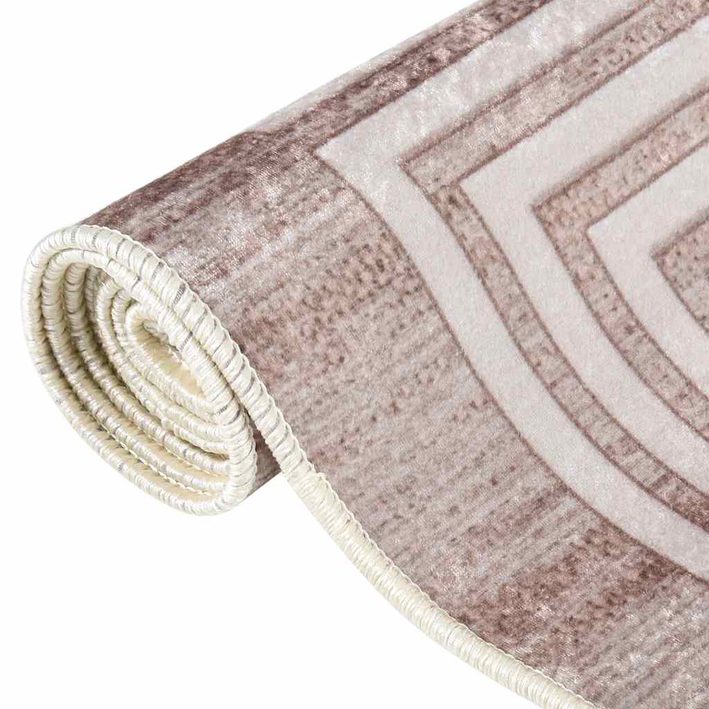 Tapis vidaxl Anti-slip lavable 160x230 cm beige