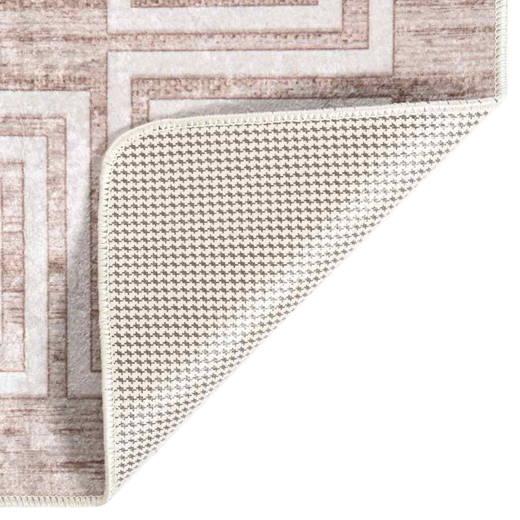 Tapis vidaxl Anti-slip lavable 190x300 cm beige