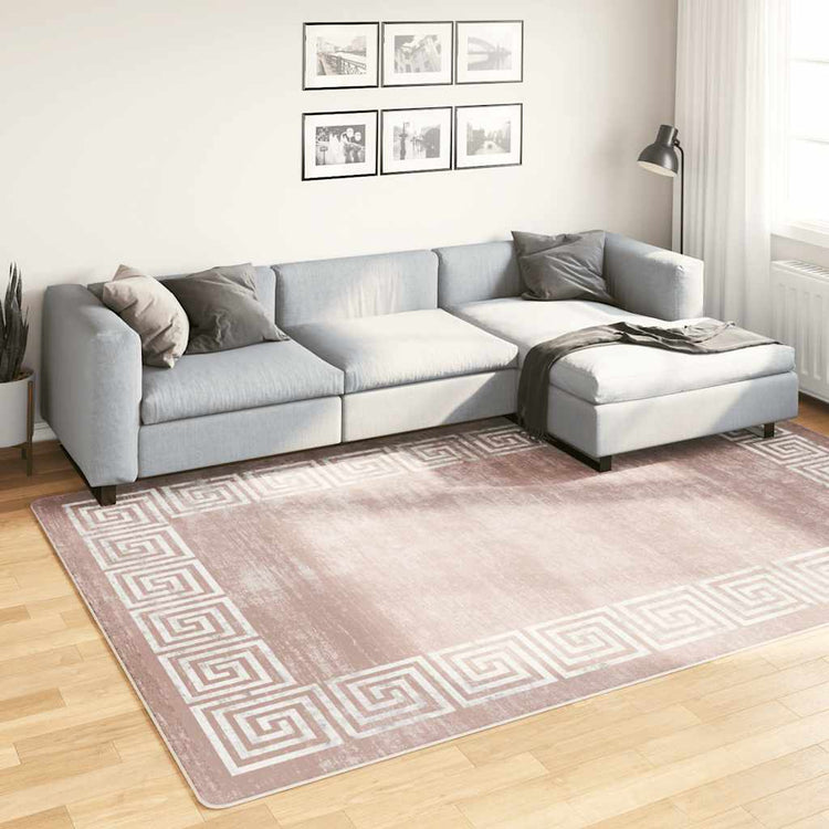 Tapis vidaxl Anti-slip lavable 190x300 cm beige