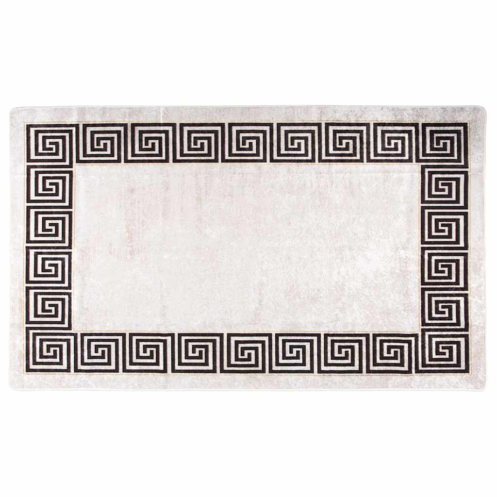 Tapis vidaxl Anti-slip lavable 120x180 cm beige clair
