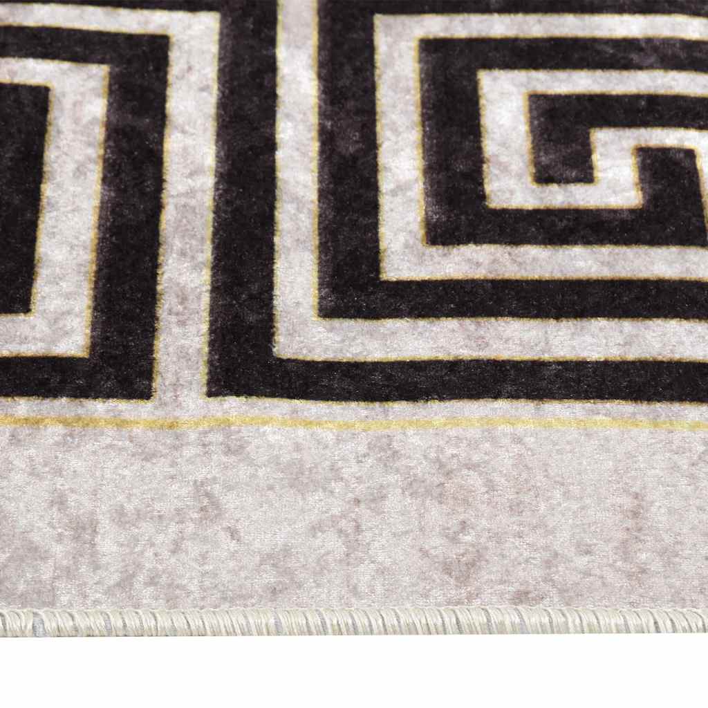 Tapis vidaxl Anti-slip lavable 160x230 cm beige clair