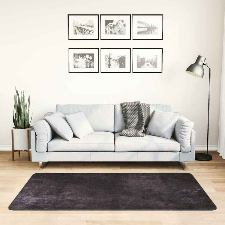 Tapis Vidaxl Wasable Anti-Slip 80x150 cm Colaire à l'anthracite